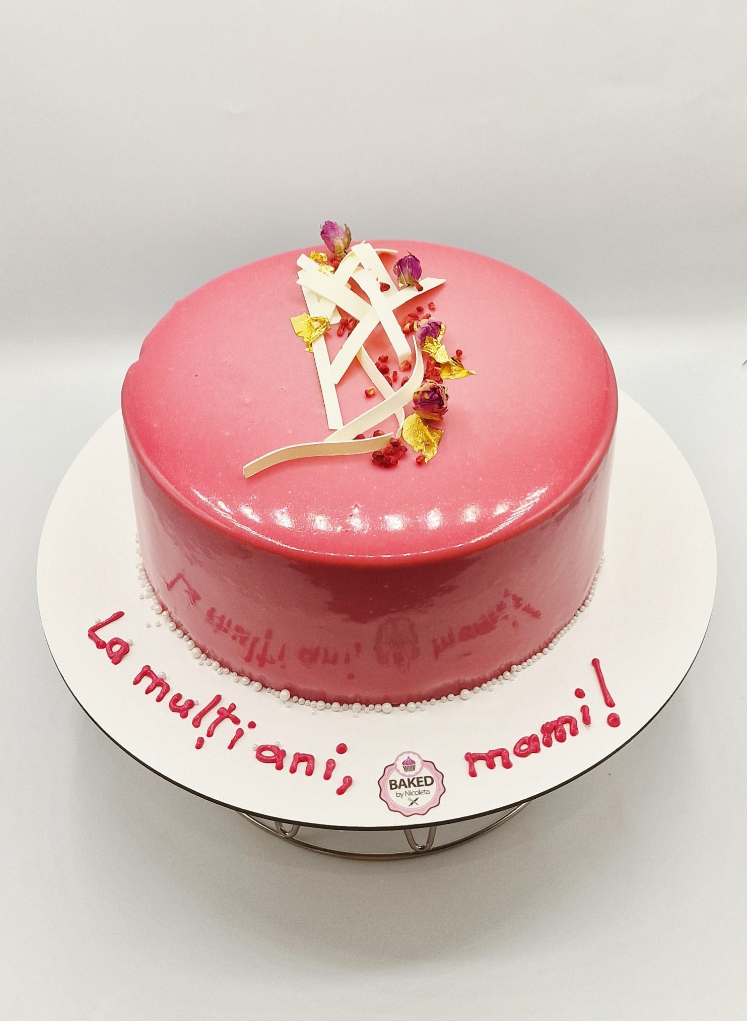 Bespoke custom celebration cake for Ladies & Elegance handcrafted by Nicoleta